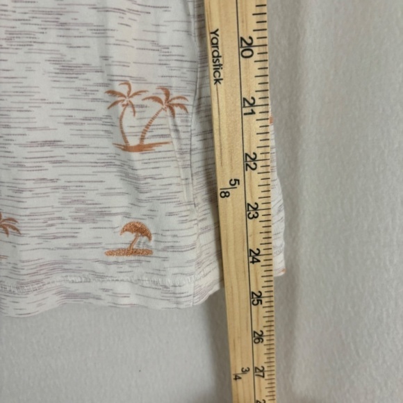 Denim and Flower palm tree beach island t shirt Slim Fit - Picture 7 of 8